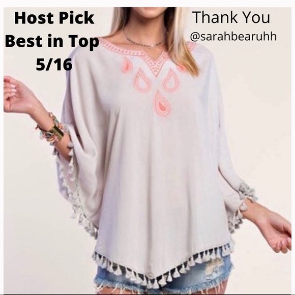 Tops - OFF WHITE LRG FRINGE SHIRT WITH DETAILING NWT
